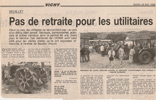 Manifestation de Seuillet en mai 1998